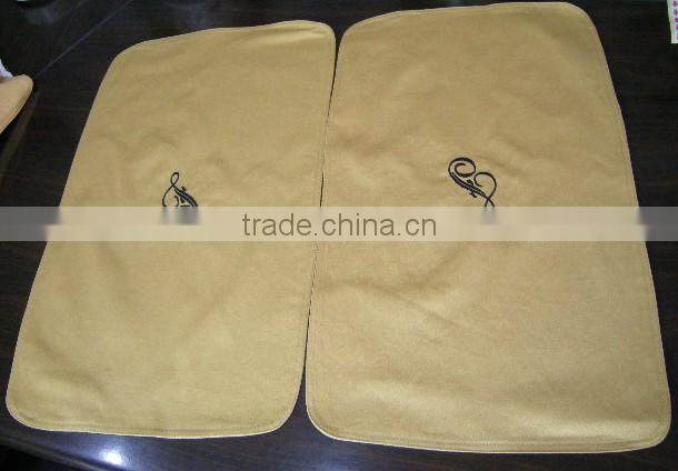 100% cotton double layers hotel buffet place mat embroidered logo dining table mat tray mat