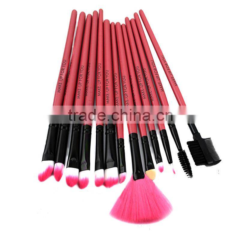 go pro makeup brush / cosmetic makeup brush set / 18 pcs rose pink makeup brush set