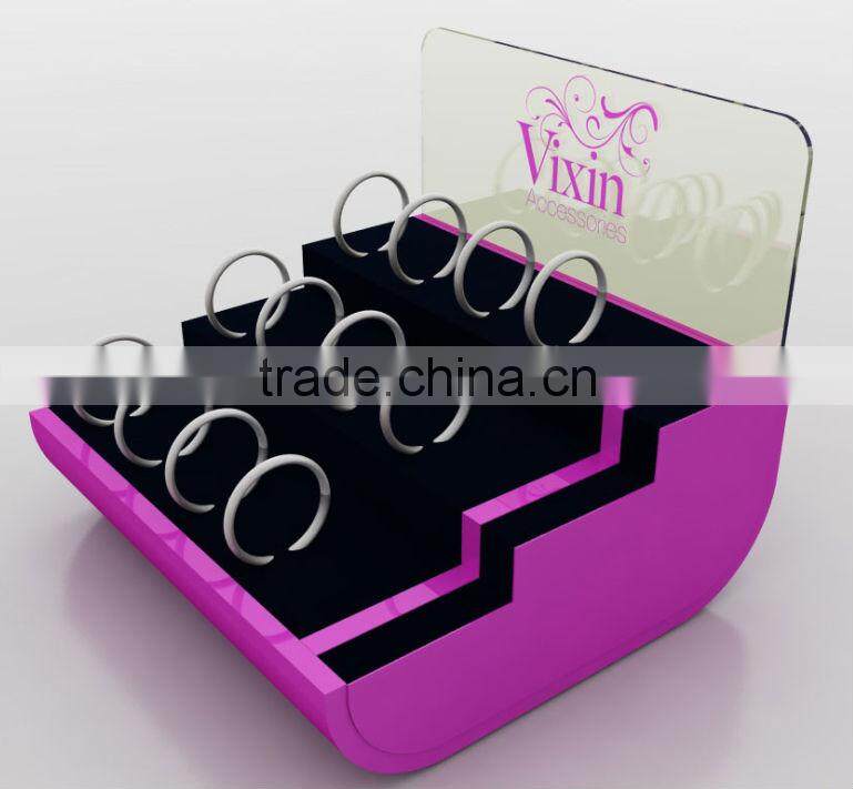2016 fashion acrylic watch store display rack
