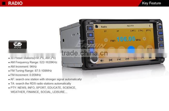 Erisin ES7603M 7" Car Audio DVD GPS Navigation System for Vitz Hilux