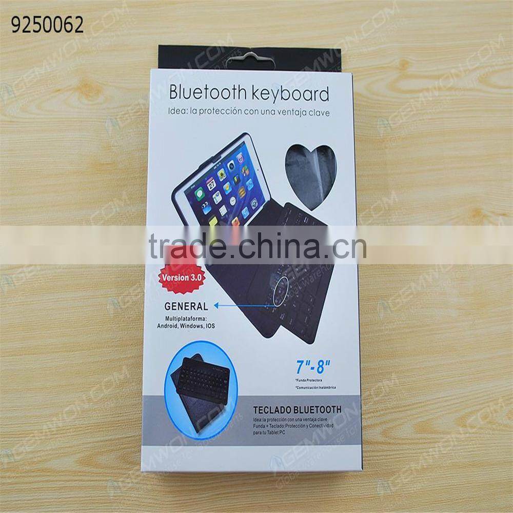Bluetooth 3.0 Keyboard for 7"-8" Tablet pc ,Product support triple systems: IOS, Androld, for Windows,black