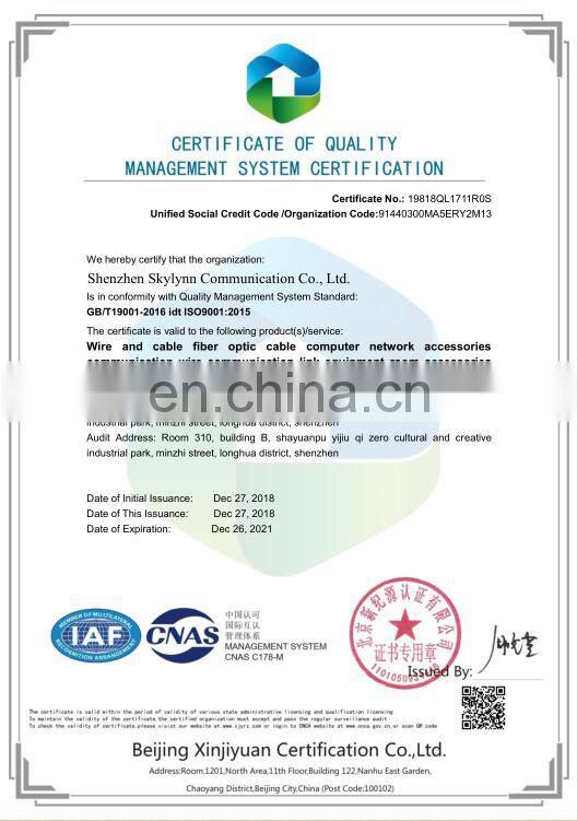 Optical Indoor Outdoor FRP GYFXTY 6 12 24 48 core Single mode Fiber Optic Cable