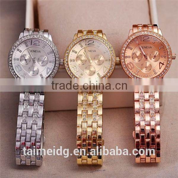 Alibaba wholesale rose gold lady watch date