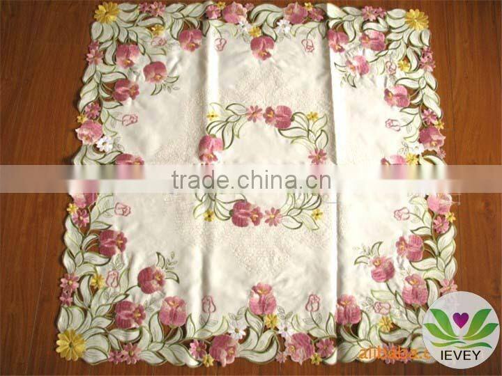 Fantastic Emroidery Table Cloth Satin Table Cloth Wholesale Tablecloth Wedding Tablecloth