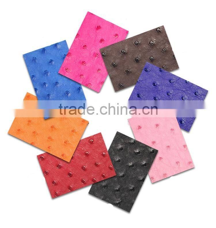 Genuine Ostrich Skin Leather Three Pages Driving License Card Holder Driver License Card Bag
