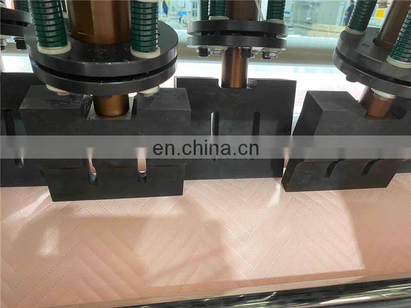 UT3000S ultrasonic fabric embroidery quilt quilting sewing machine with cross cutter