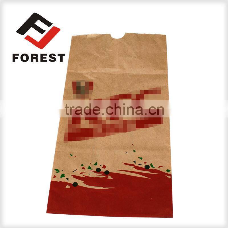 Brown paper food bags, printable paper bags China