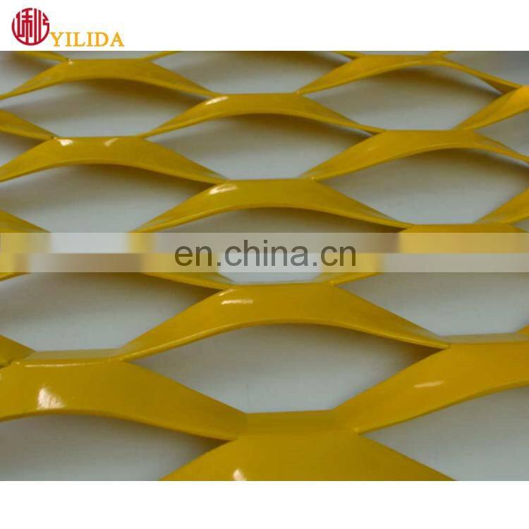 Decorative aluminum expanded metal mesh panels