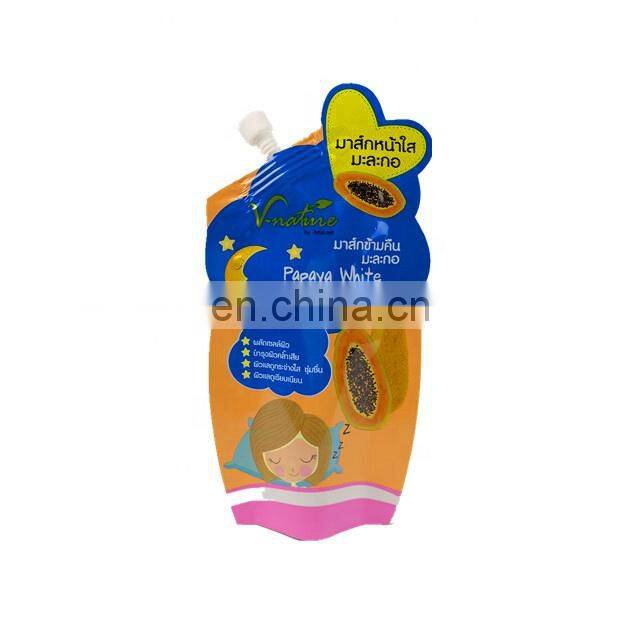 China Manufacturer Custom Cosmetic Foil Sachet Cream Sample Packaging Bag Shaped Spout Pouch