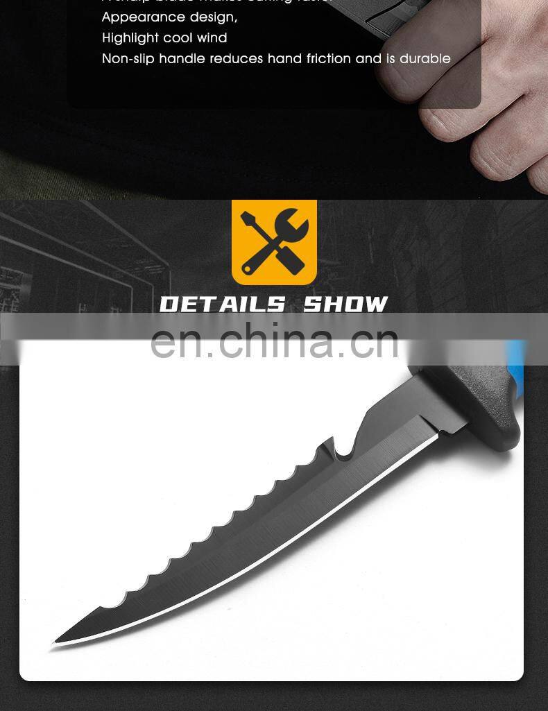 Hot Sale Fishing Knife Stainless Steel Outdoor Camping Hiking Fishing Emergency Survival Kit Knife