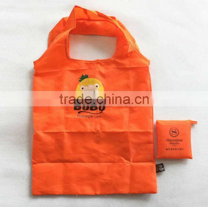 Good quality canvas strawberry drawstring bag, nylon string shopping bag