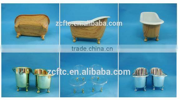 Cute plastic mini bathtub container in bathroom,bathtub shape washing products container