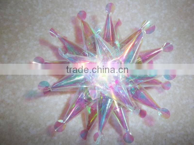 LED light Gift Decorative Ribbon Star Bow for Christmas party Decoration