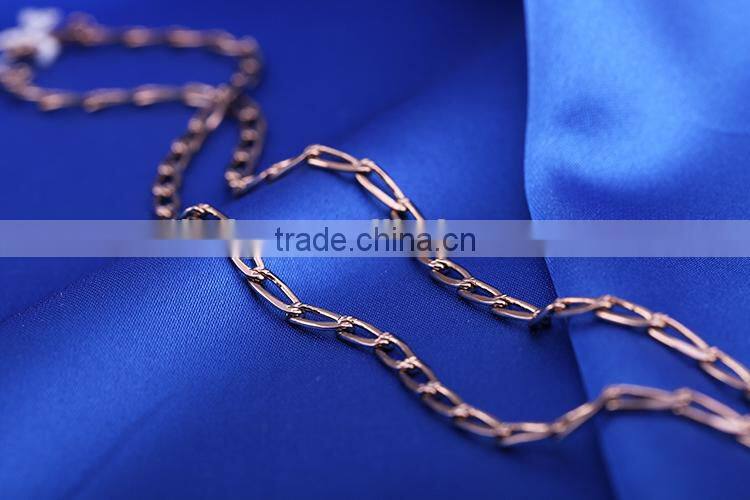 2015 Simple chain necklace Top Sale latest long chain necklace coffee gold chain necklace