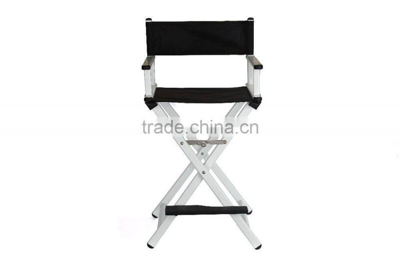 Cheap Beauty salon comfortable fashionable makeup chair, Aluminum metal frame 1680D nylon folding director chair factory