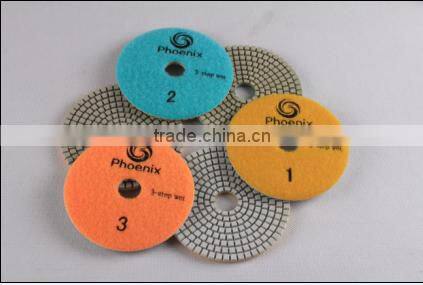3 step polishing pad