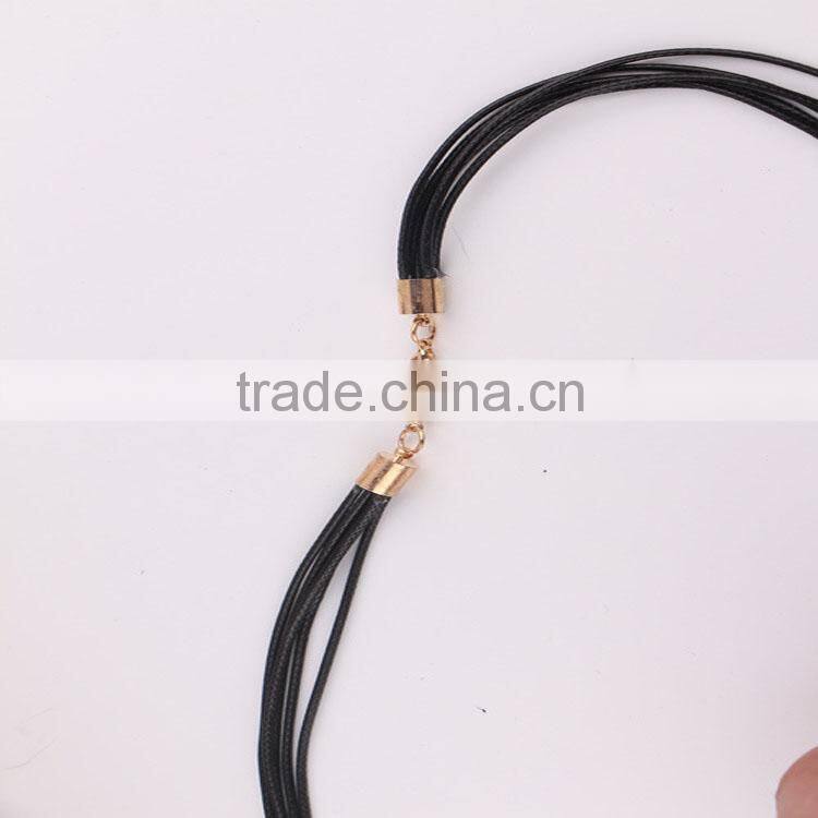 2015 new products Europe and the United States exaggerate cortex tassel necklaces