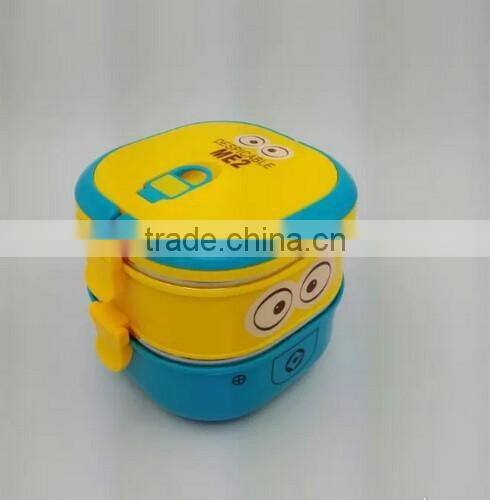 custom healthy food warmer lunch box, 3 layer stainless steel lunch box