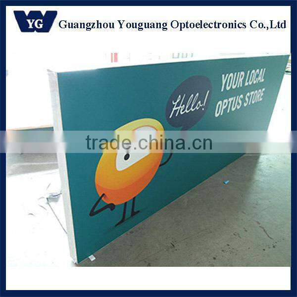 3P cloth print stretched fabric graphic light box, indoor shop lighting box, decorative light boxes