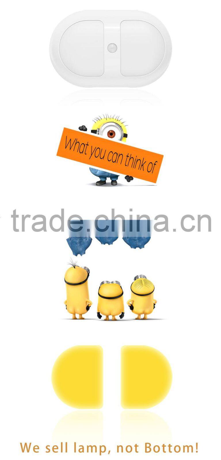 Indoor induction lamp for bedroom battery replace LED sensing night light