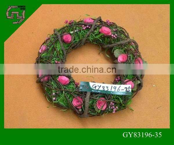 natural bulk Easter decorative door flower and wood wreath