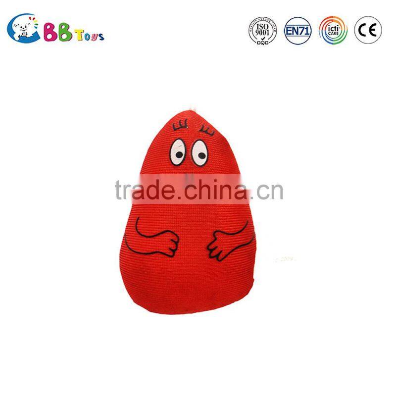 2015 fashion style red doll with white eyes plush soft dolls toys for baby