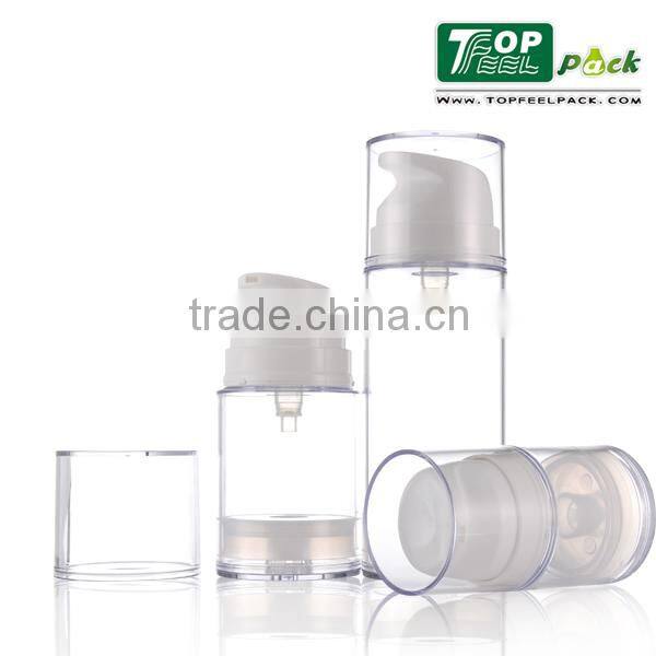 50ml Big Airless Pump Transparent Round Shape Airless Bottle for Face Cream