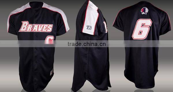 Full button custom baseball jersey for sale