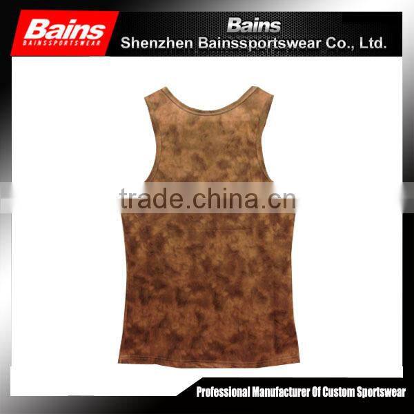 90% polyester 10% cotton dry fit wholesale running singlet in China