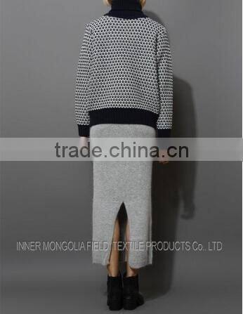Merino Wool Long Pencil Wool Skirt Pattern
