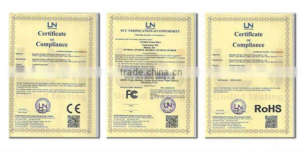 Audited factory of power bank aluminum power bank with Li-ion batteries