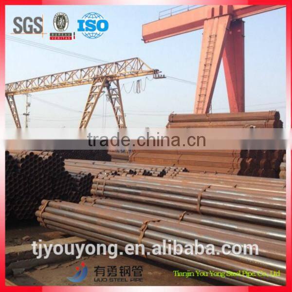 q235 yield tensile strength construction scaffold steel round pipe in stock
