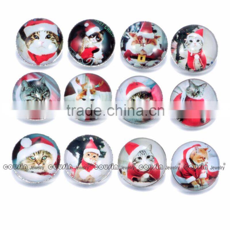 18mm Glass snap button Cutomized for interchangeable charm jewelry fit snap button Jewelry Cousin jewelry
