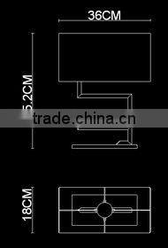 Italy design modern glass table lamp lighting