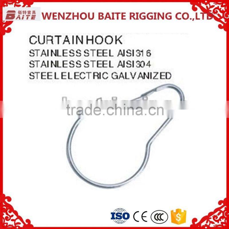 New China Products For Sale Stainless Steel Aisi 316 304 Curtain Hook Hardware Carabiner Manufacture