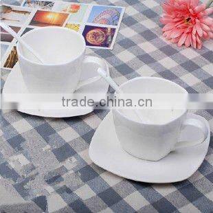 good quality handpainting romantic bone china coffee cup with saucer