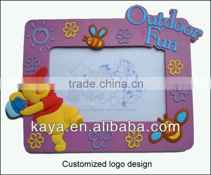 Promotional 2d or 3d soft pvc wholesale picture frames 5x7