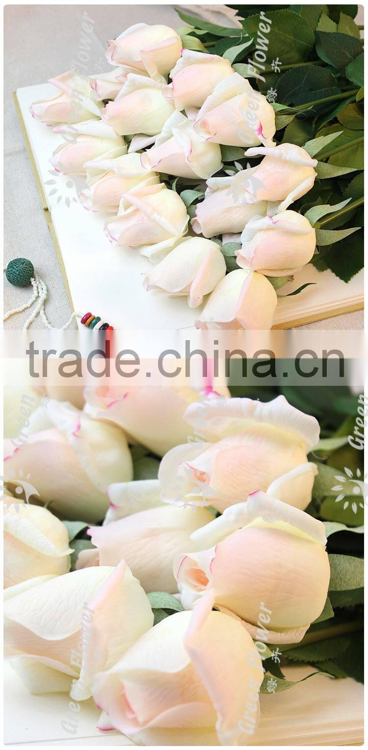 Greenflower 2016 Wholesale Real Touch Latex PU Gemstone rose China Artificial Flowers Rose for wedding decoration