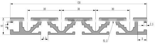 Wood Grain Extruded Aluminum Alloy For Tent