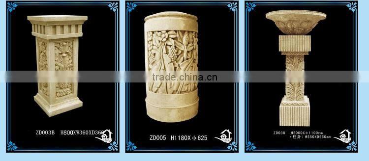 Round stone table and bench