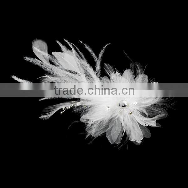 Black Floral Hair Clip Wedding Hair Accessories