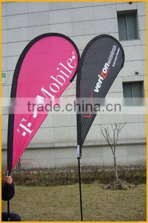 custom advertising feather beach flag banner