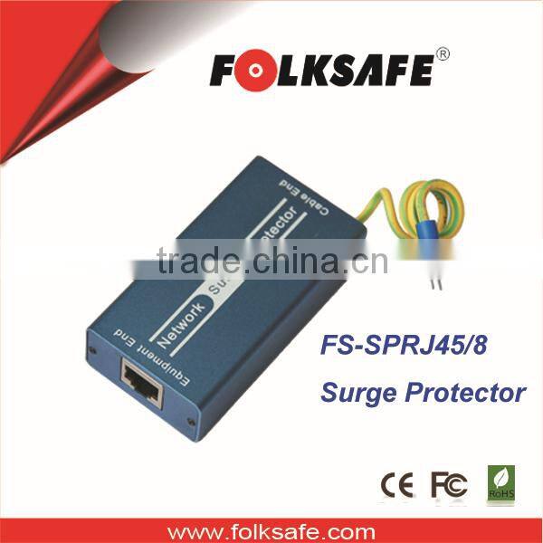 Folksafe CCTV lighting protection single Ethernet surge protector rj45
