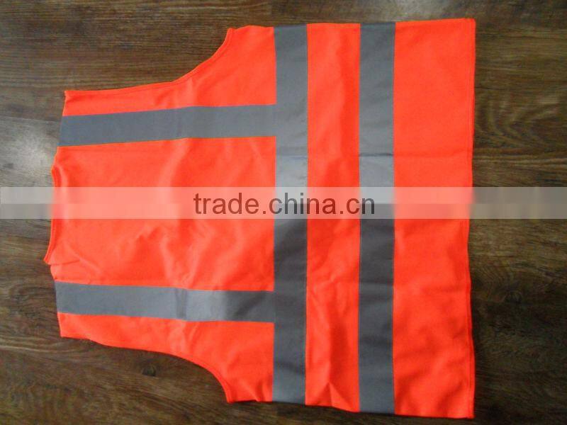 Summer construction high visible yellow safety reflective jacket