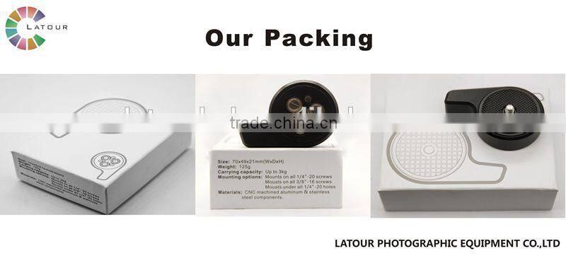 Portable base plate for Camera Accessories Video Camera Stabilizer quick release mounted plate