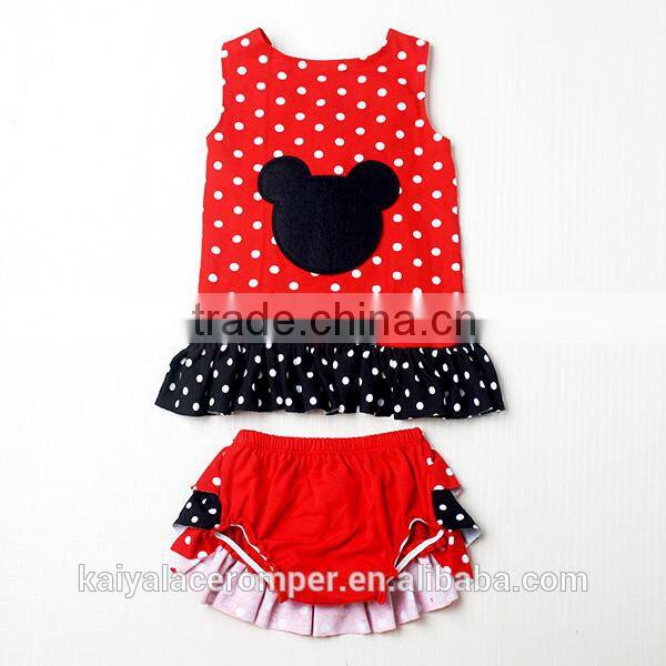 fashion kids clothes bloomer set patriotic baby clothes swing top set