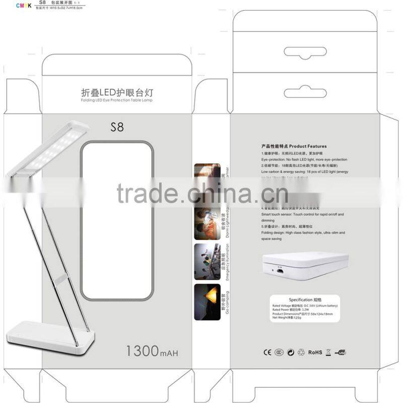Professional folding desktop led reading lamp Folding Dimmable Led Desk Lamp