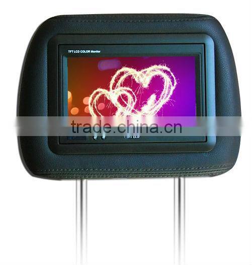 7 inches Headrest TFT LCD Monitor/7 Inch Car Tv Tft Lcd Monitor With Headrest