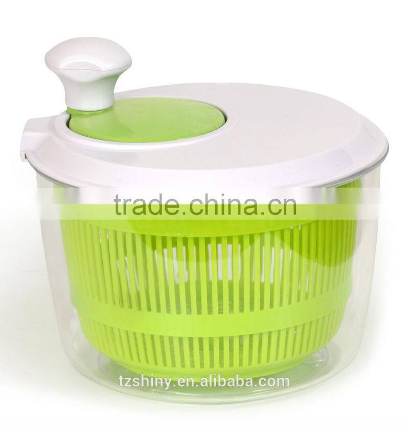 2016 BSCI Audit Customized Color Plastic Salad Spinner with Crank handle Salad Helper