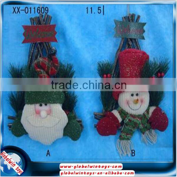 011609 new 11.5 inch cloth santa claus snowman christmas gift toys for kids